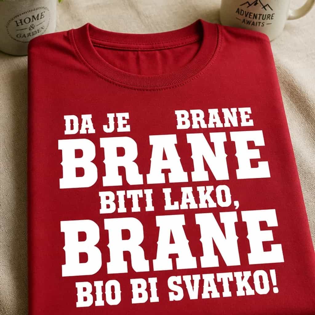 Majica za Branu - Da je Brane biti lako, Brane bio bi svatko
