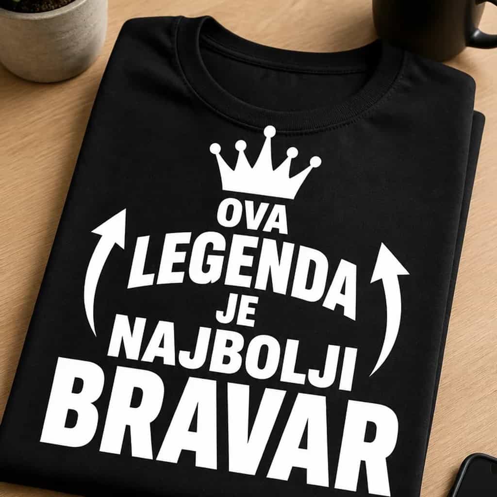 Majica za bravara - OVA LEGENDA JE NAJBOLJI BRAVAR