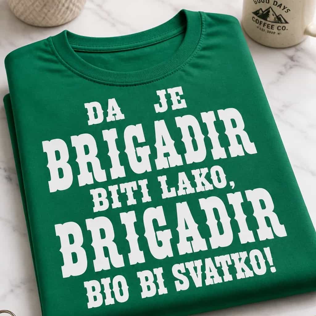 Majica za brigadira - Da je brigadir lako, bio bi svatko