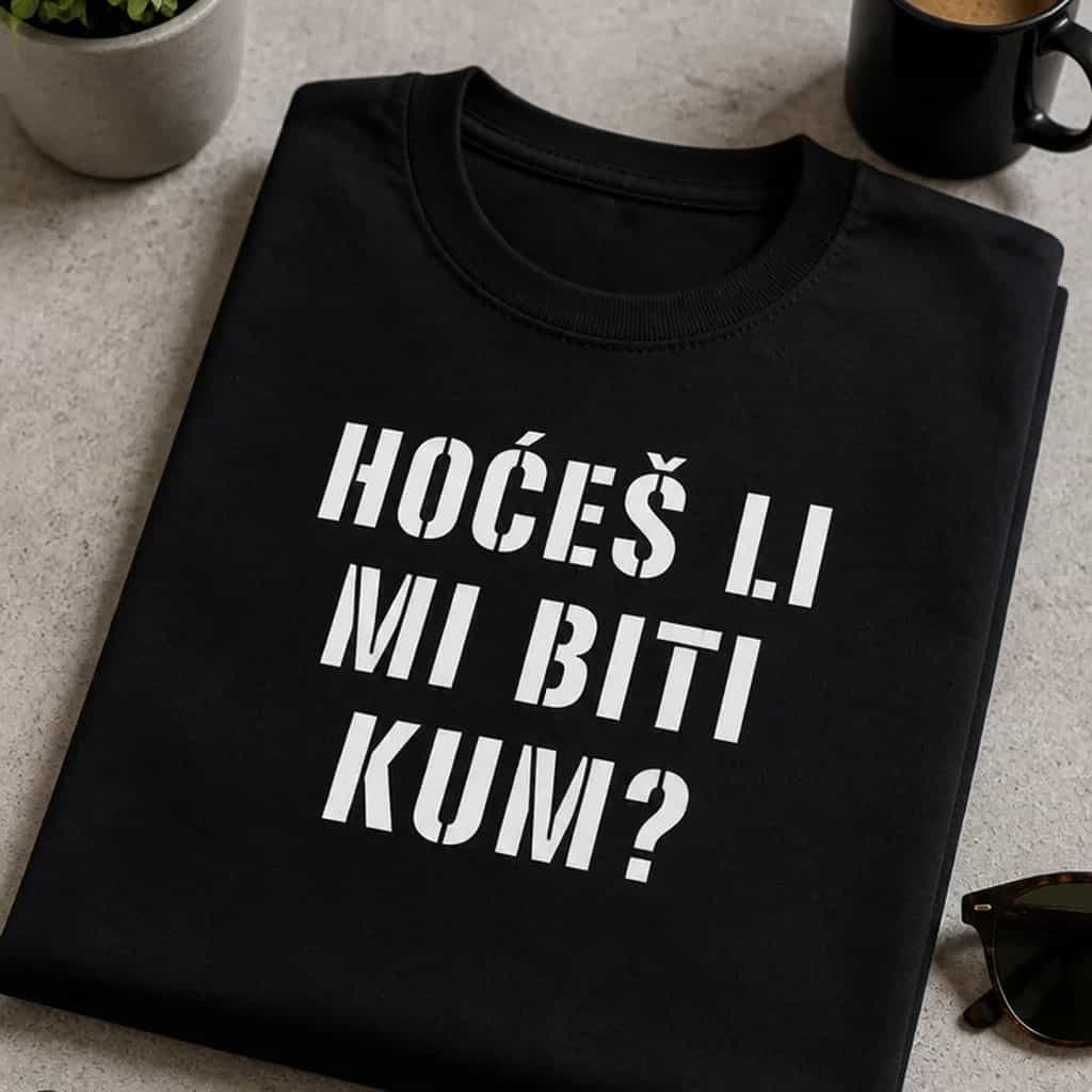 Majica za budućeg kuma - HOĆEŠ LI MI BITI KUM?