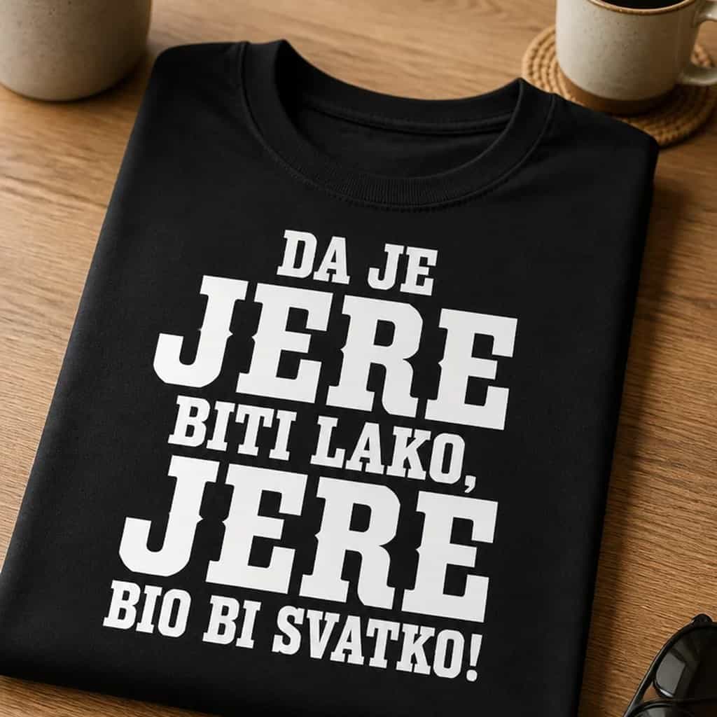 Majica za Jeru - DA JE JERE BITI LAKO, JERE BIO BI SVATKO!
