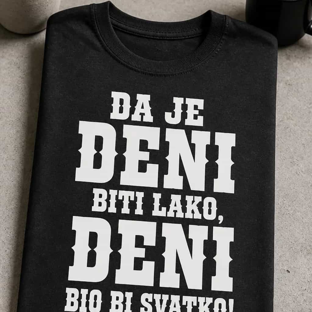 Majica za Denija - DA JE DENI BITI LAKO, DENI BIO BI SVATKO!