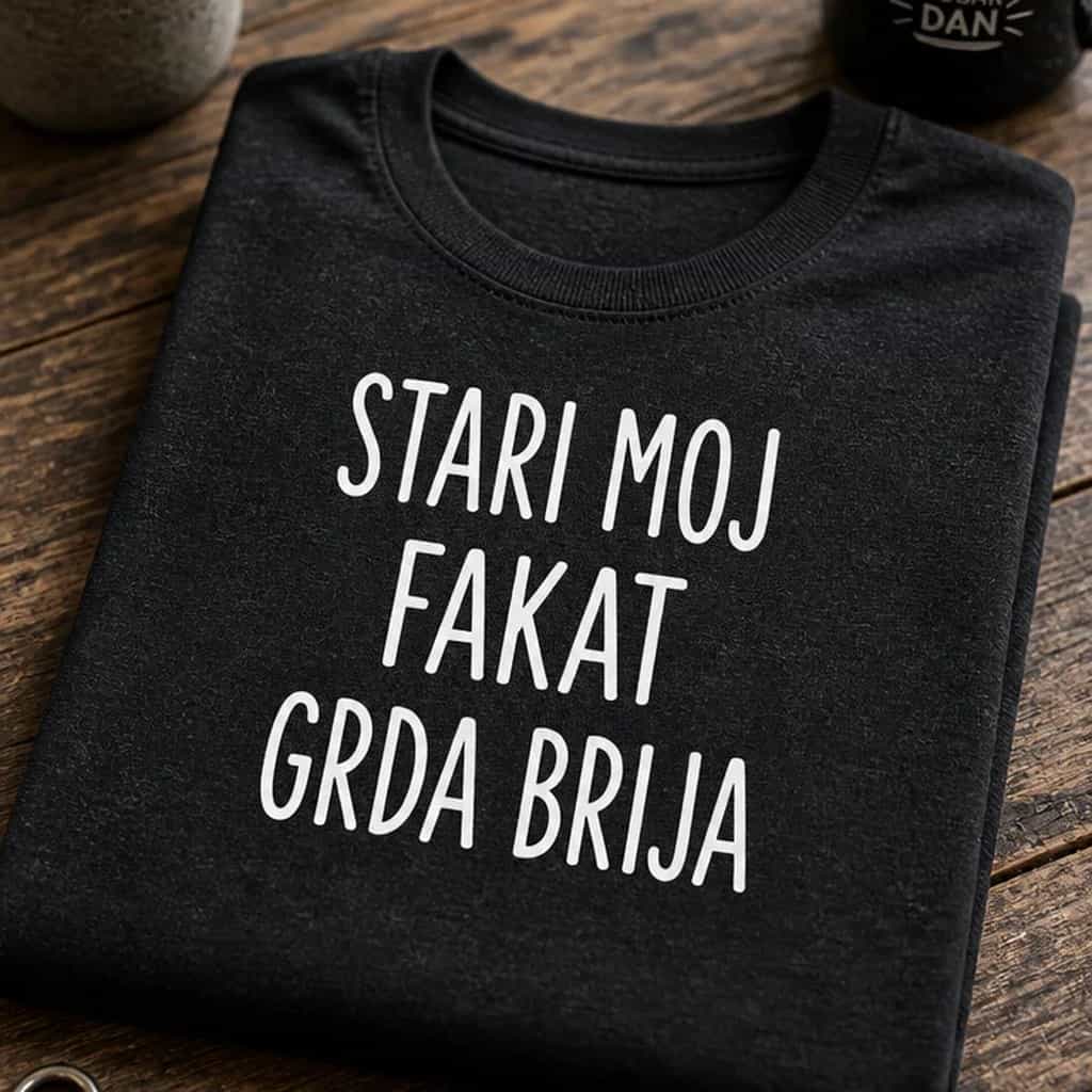 Majica stari moj fakat grda brija