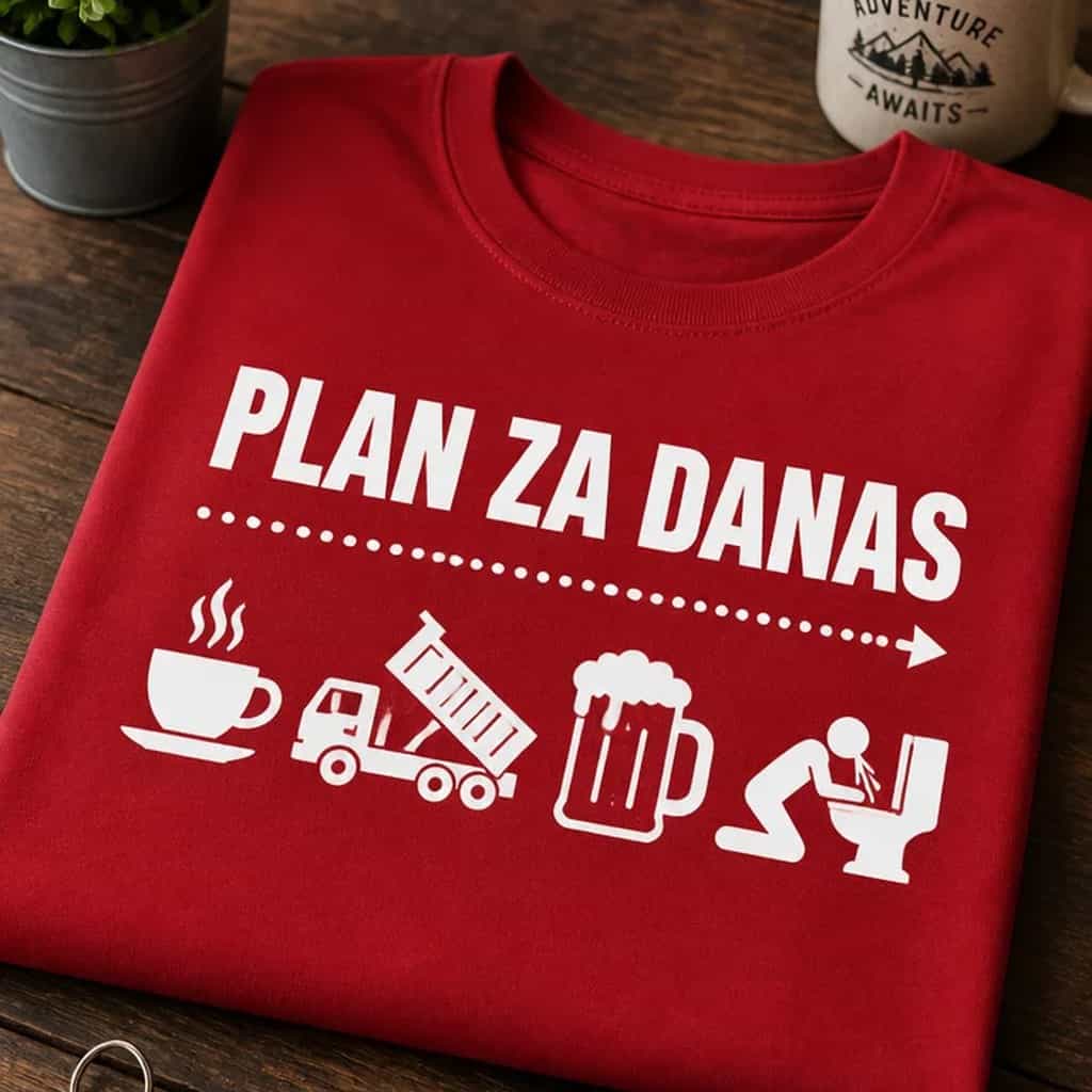 Majica za ekipu za izlazak - PLAN ZA DANAS