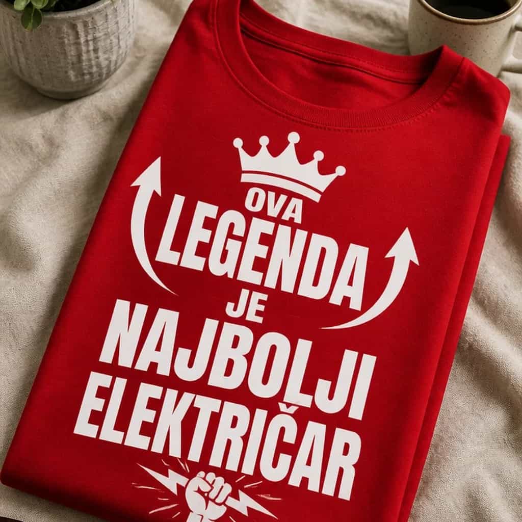 Majica za elektriÄara - OVA LEGENDA JE NAJBOLJI ELEKTRIÄAR