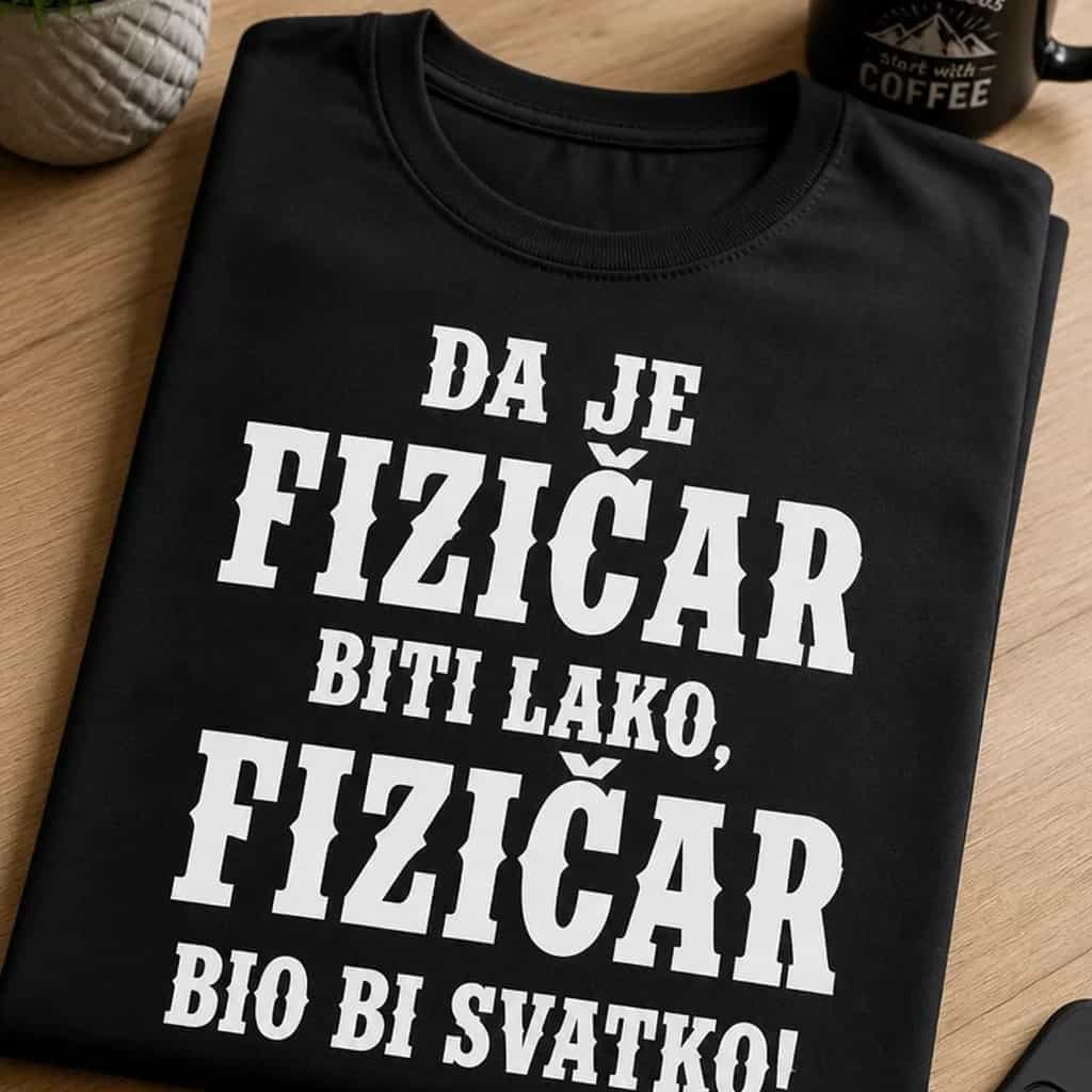 Majica da je fizičar biti lako, fizičar bio bi svatko