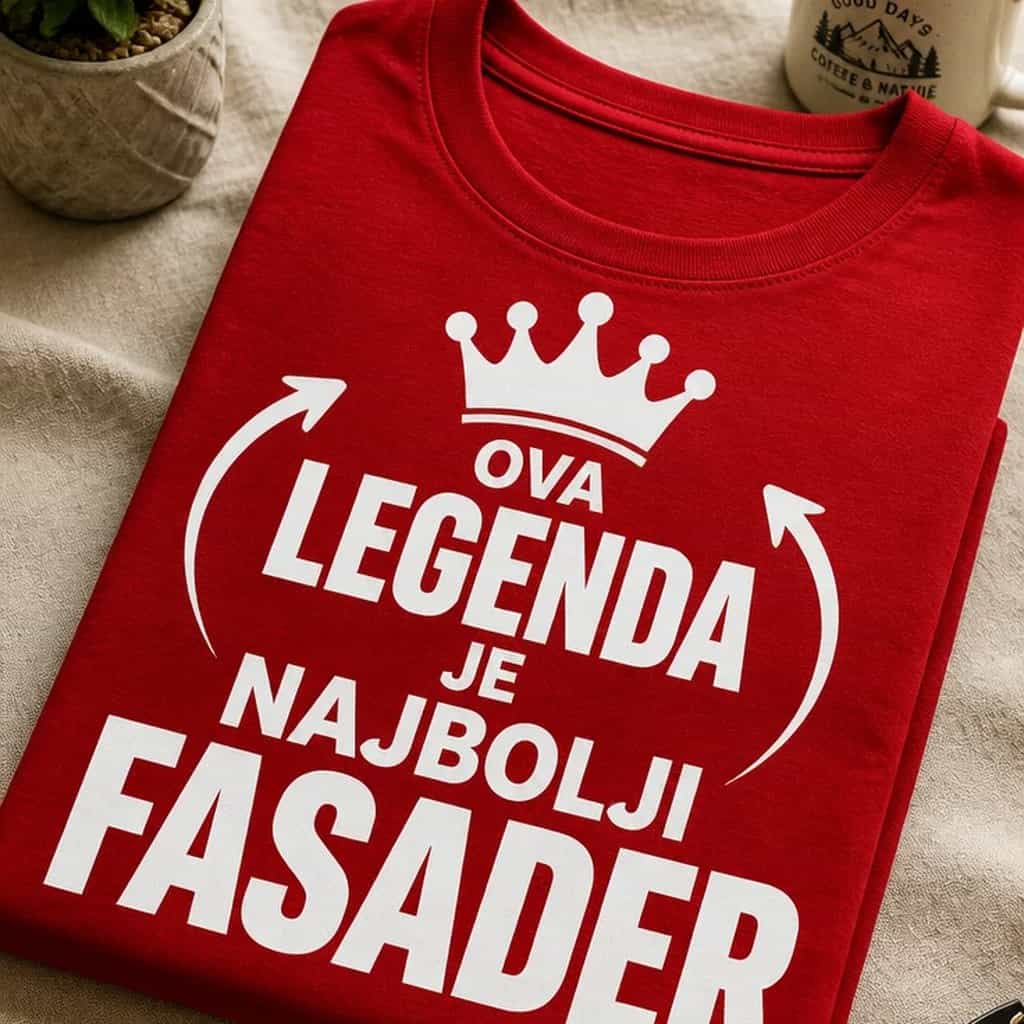 Majica za fasadera - OVA LEGENDA JE NAJBOLJI FASADER