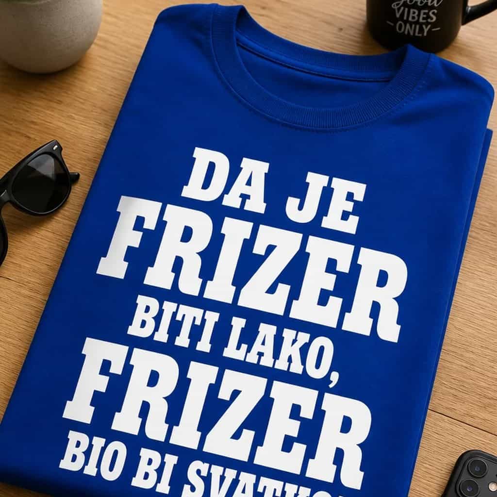 Majica za frizere - Da je frizer biti lako, bio bi svatko