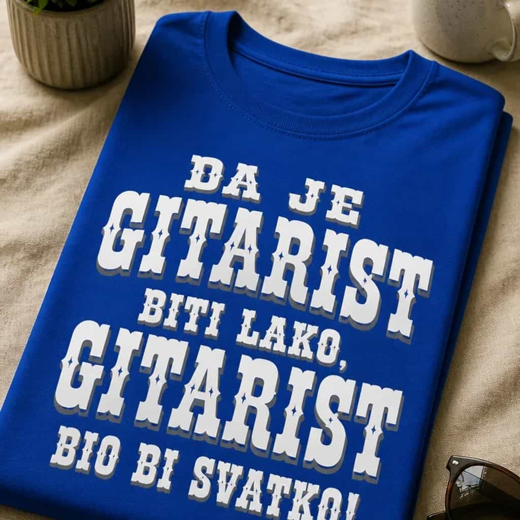 Majica za gitariste - biti gitarist nije za svakoga