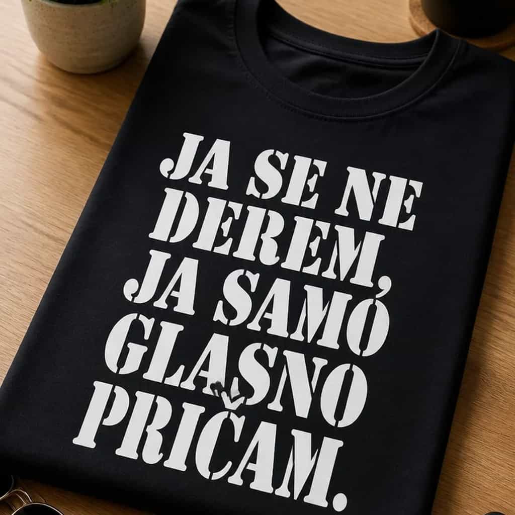 Majica za glasne ljude - ja se ne derem, samo glasno pričam