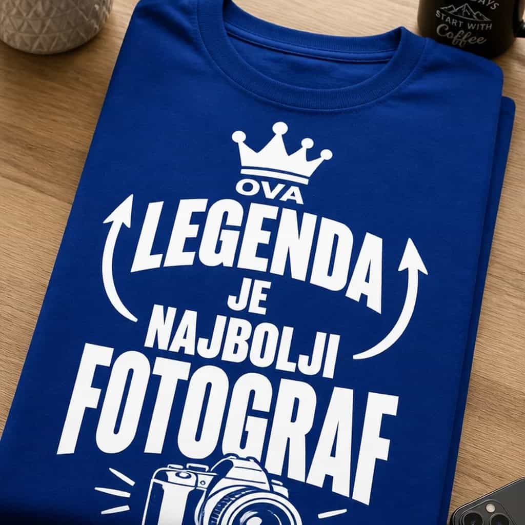 Majica za fotografe - OVA LEGENDA JE NAJBOLJI FOTOGRAF