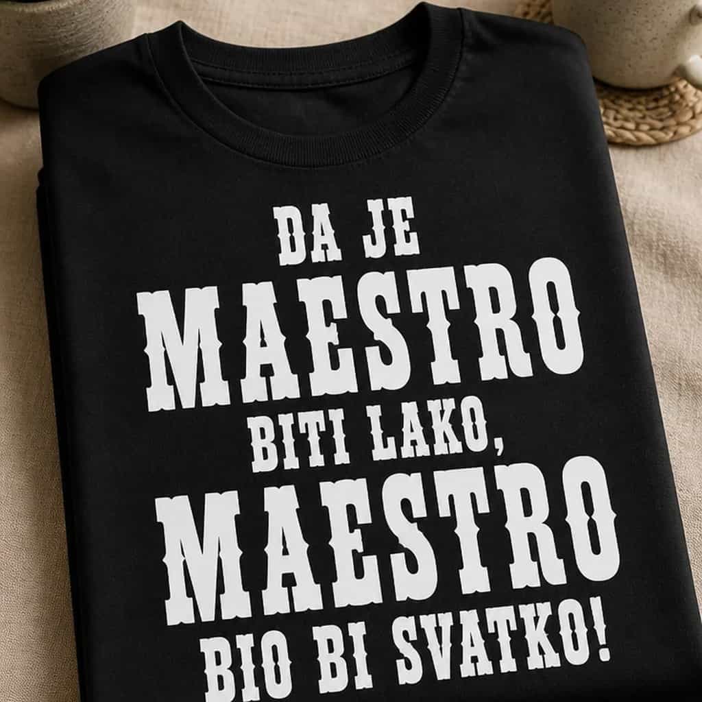 Majica za maestre - Da je maestro biti lako, bio bi svatko