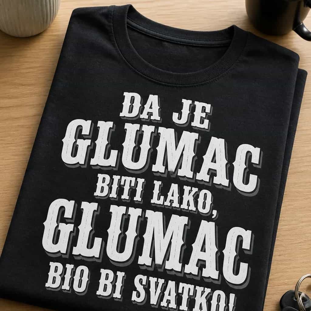 Majica da je glumac biti lako, glumac bio bi svatko