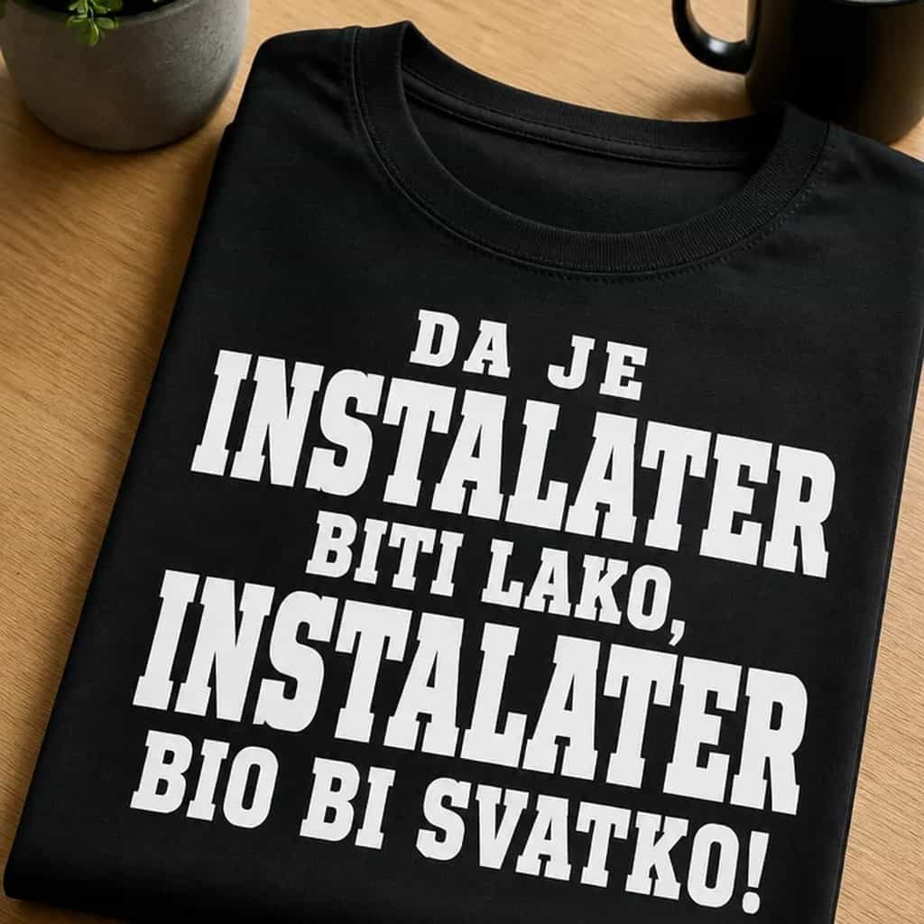 Majica za instalatere - Instalater bio bi svatko