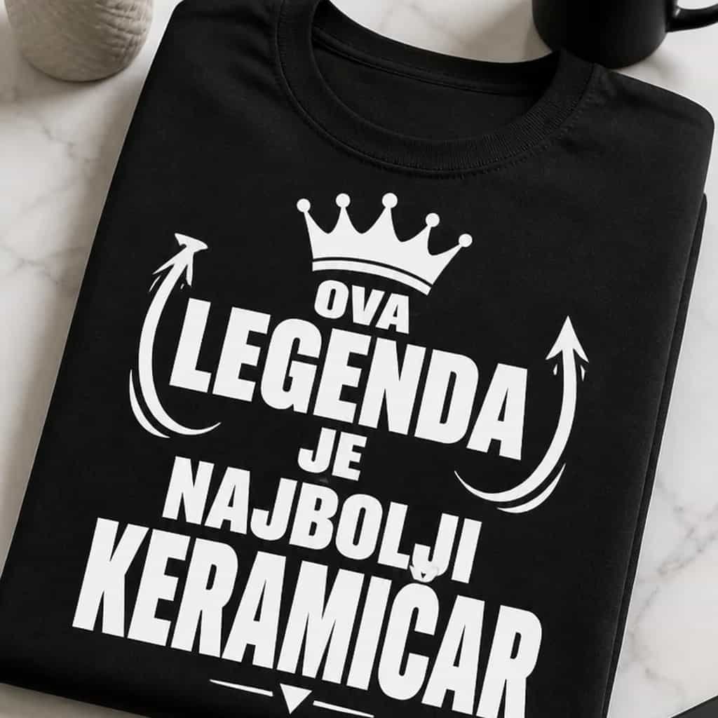 Majica za keramičara - OVA LEGENDA JE NAJBOLJI KERAMIČAR