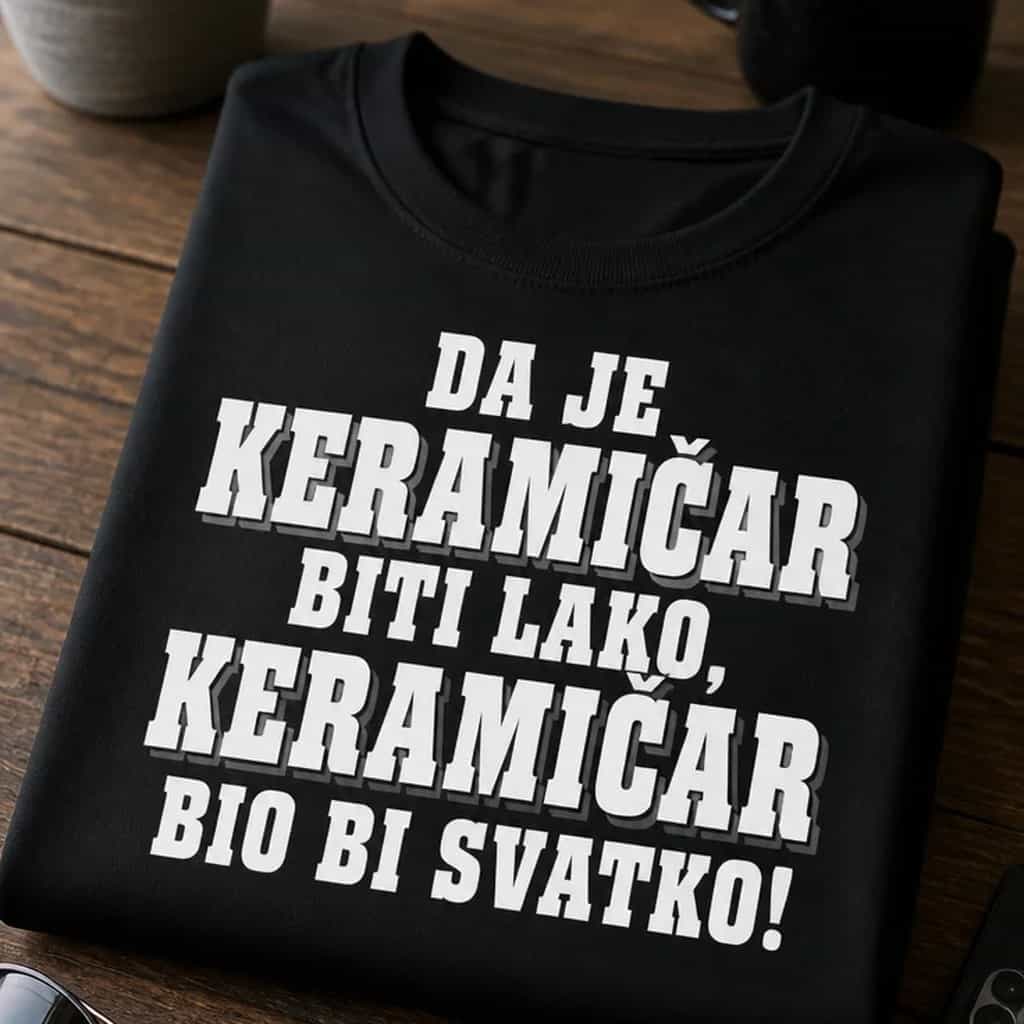 Majica za keramičare da je keramičar biti lako bio bi svatko