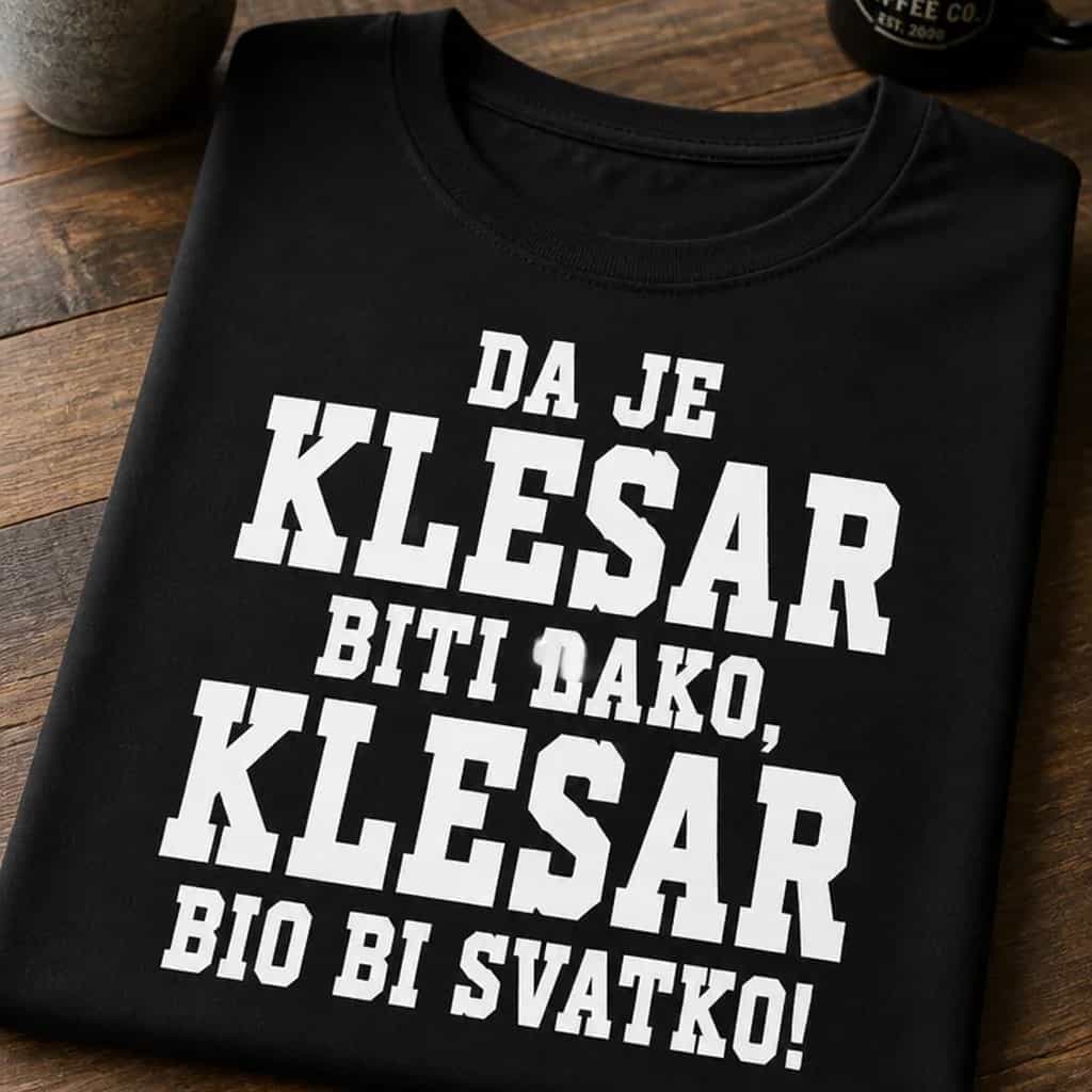Majica za klesare - Da je klesar biti lako, bio bi svatko