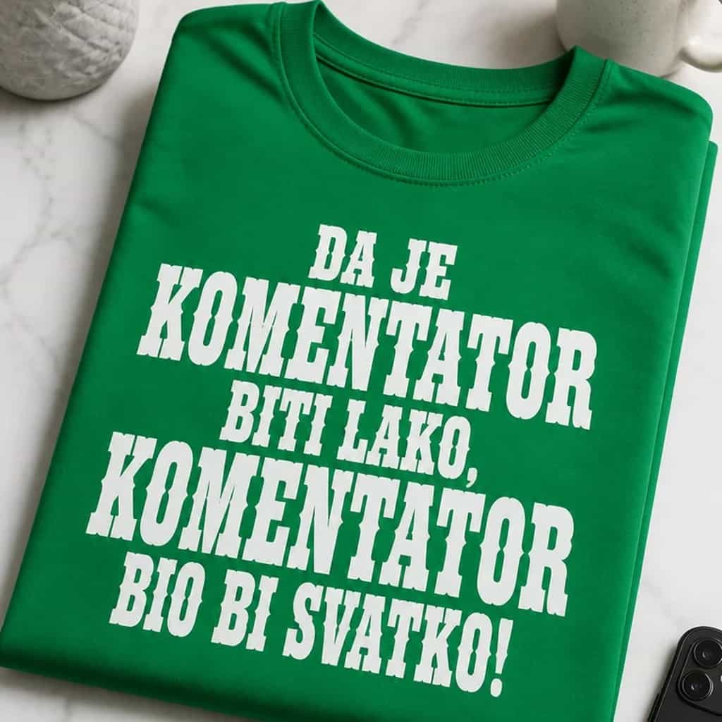Majica komentator bio bi svatko