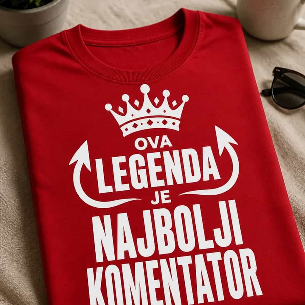 Majica za komentatora - OVA LEGENDA JE NAJBOLJI KOMENTATOR