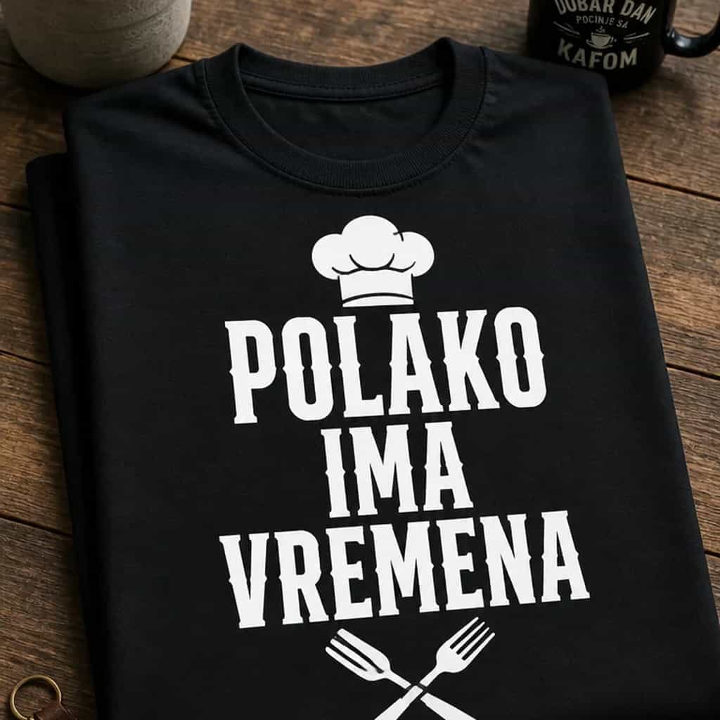 Majica za kuhare - POLAKO IMA VREMENA