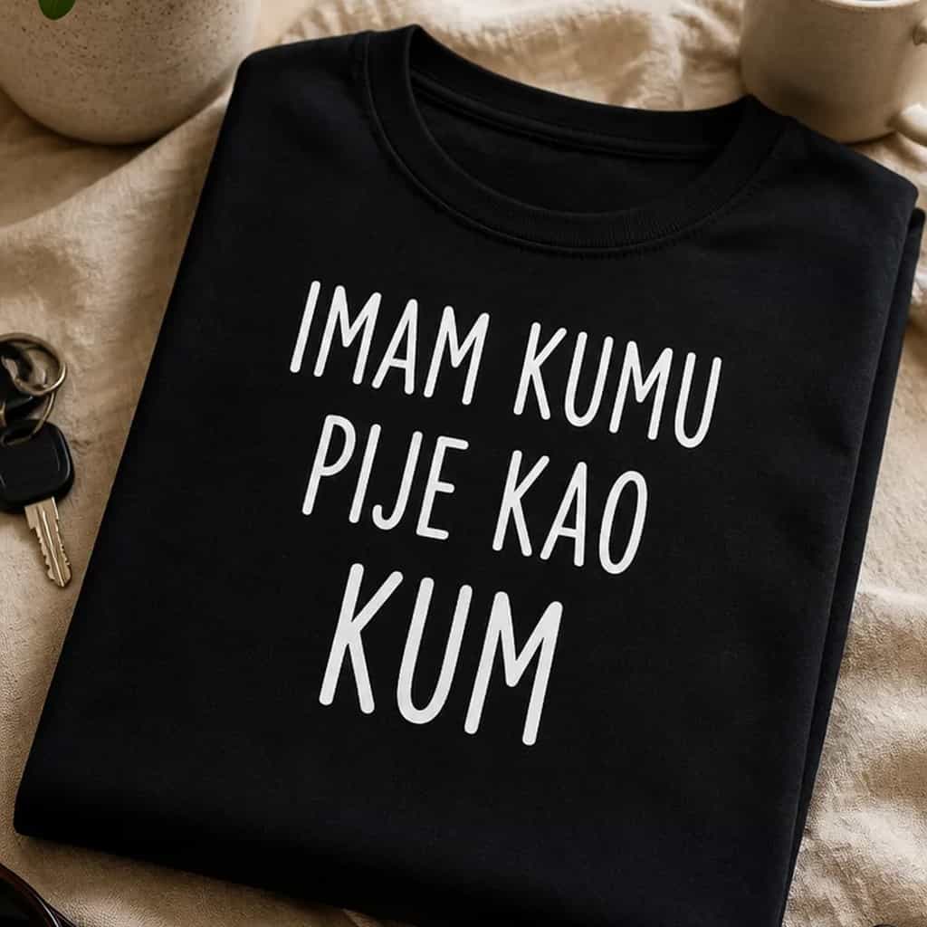 Majica za kumu - IMAM KUMU PIJE KAO KUM