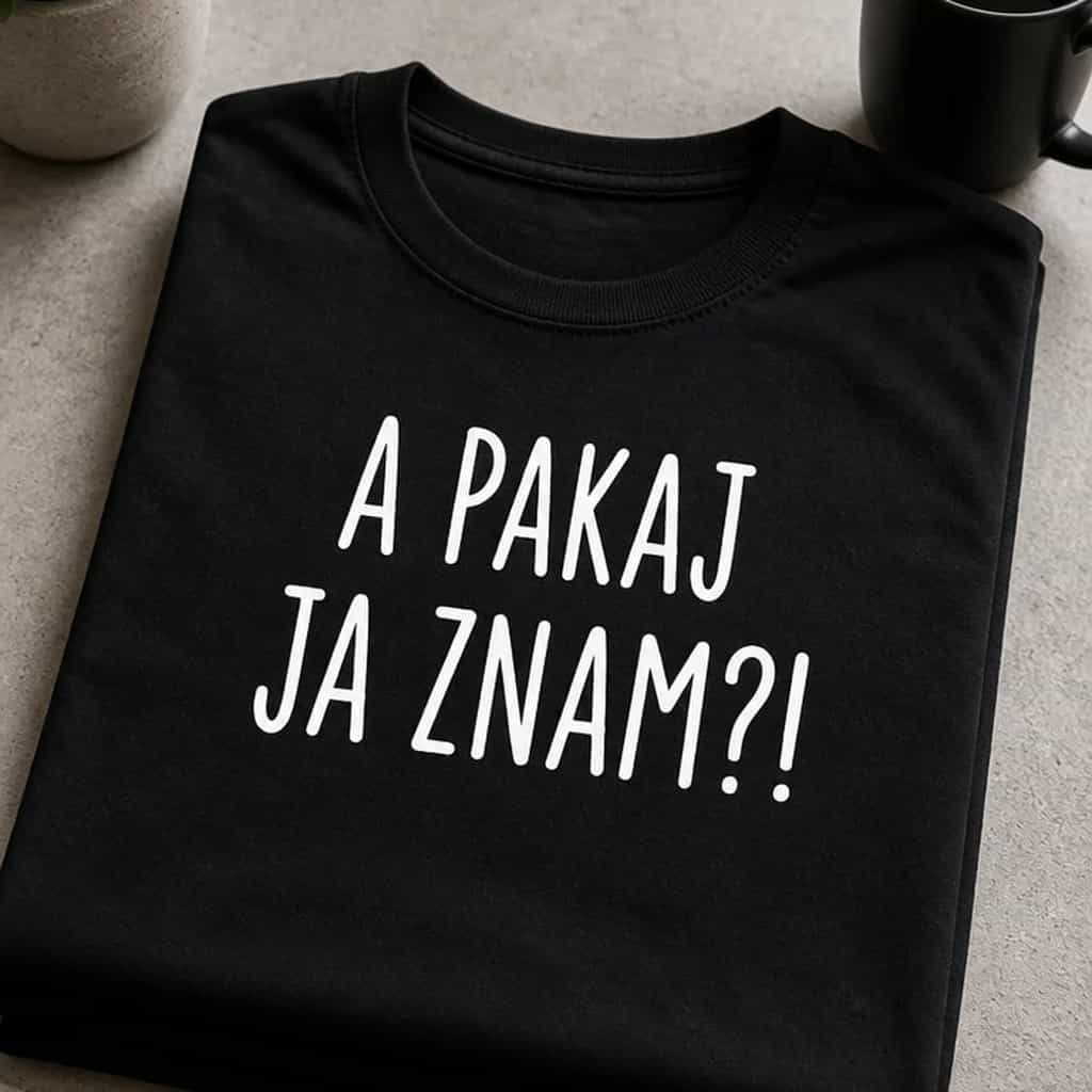 Majica za neodlučne kajkavce - A PAKAJ JA ZNAM?!