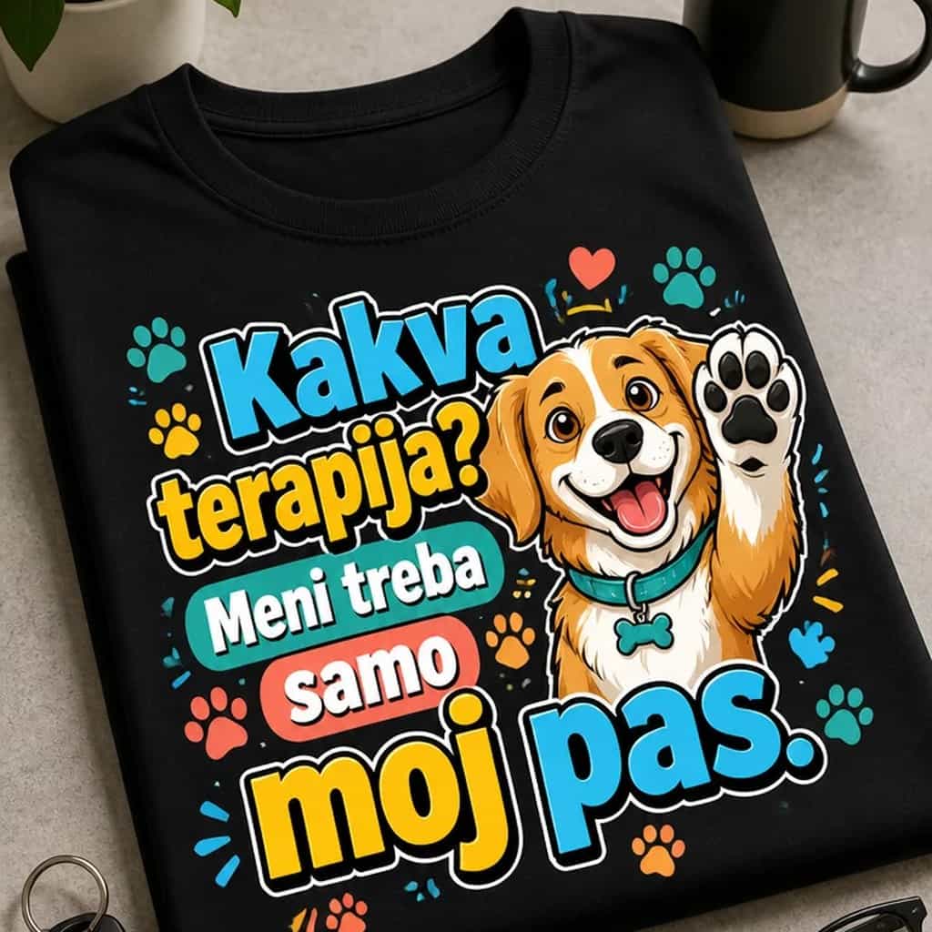 Majica: Kakva terapija? Meni treba samo moj pas