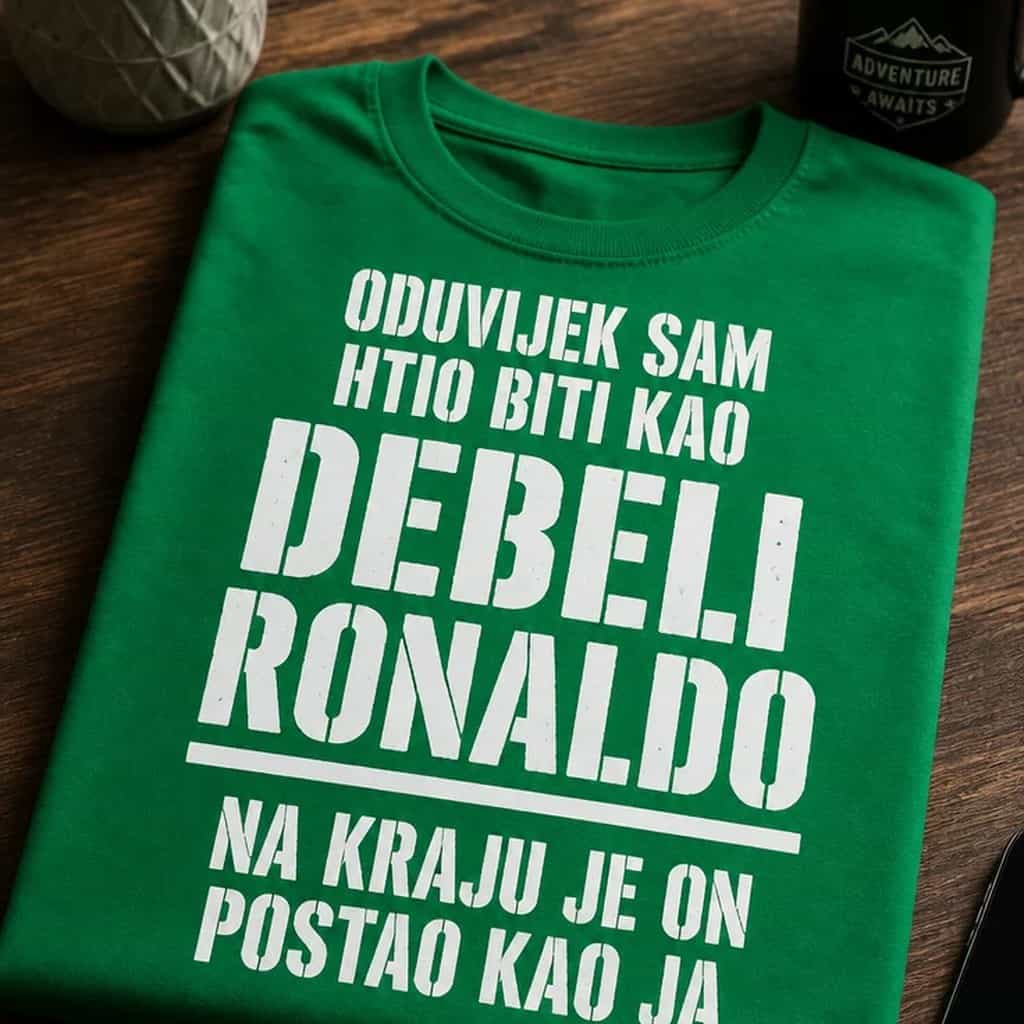 Majica oduvijek sam htio biti kao debeli Ronaldo