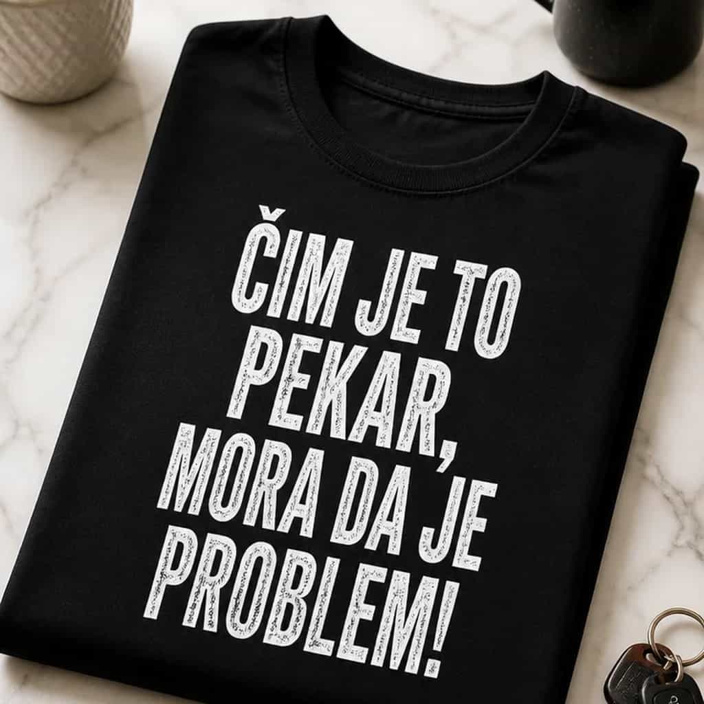 Majica za pekare - ČIM JE TO PEKAR, MORA DA JE PROBLEM!
