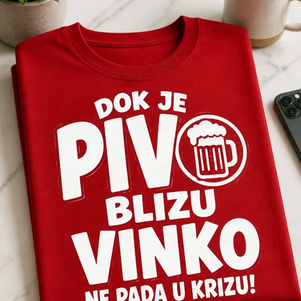 Majica dok je pivo blizu Vinko ne pada u krizu