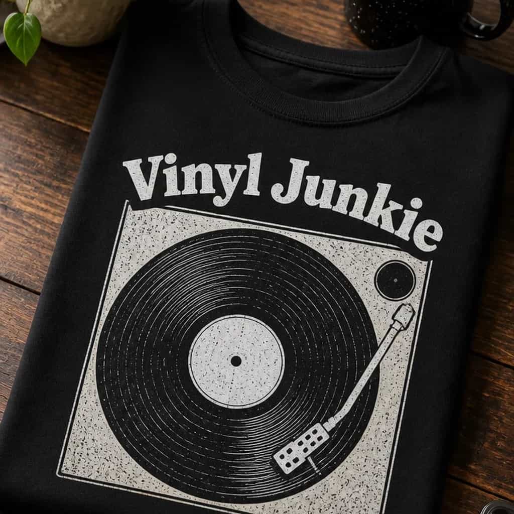 Majica za ljubitelje vinila - Vinyl Junkie
