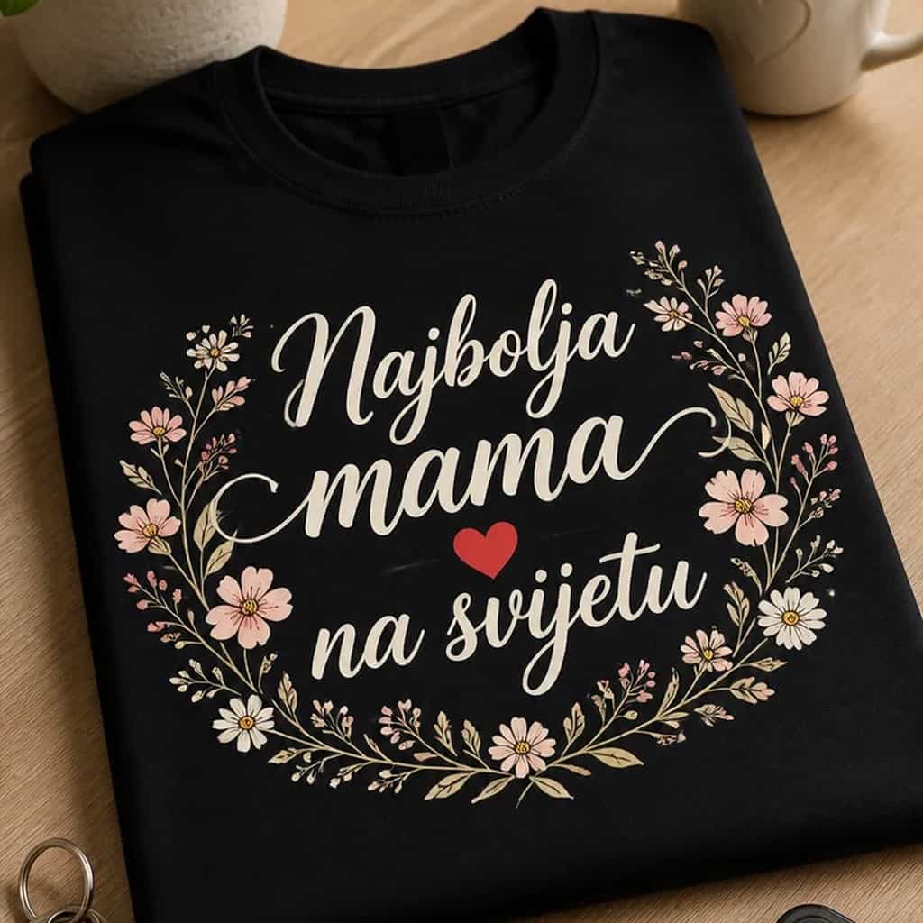 Majica za mamu – Najbolja mama na svijetu