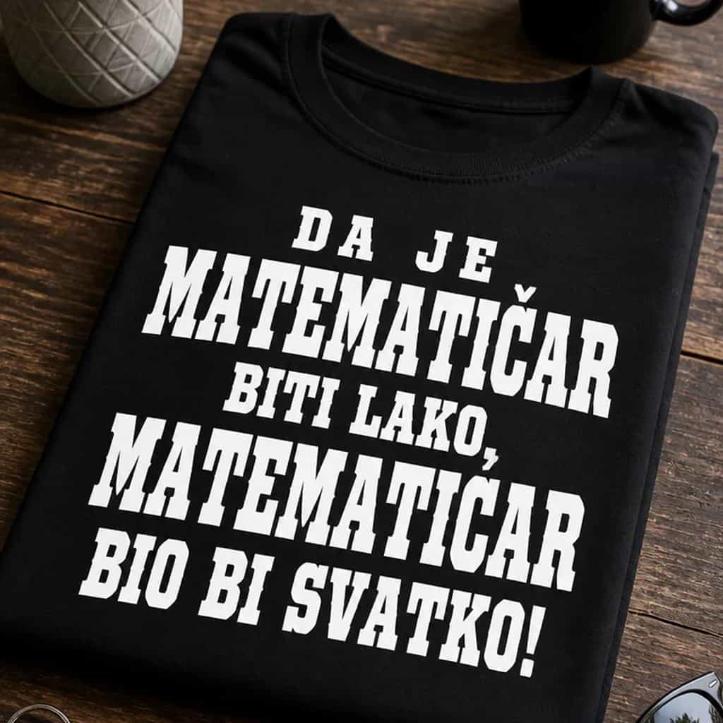 Majica za matematičare - lako biti matematičar?