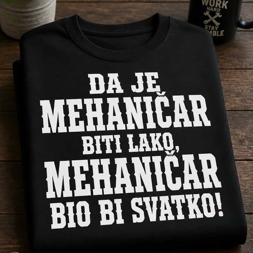 Majica za mehaničare - Da je lako, bio bi svatko
