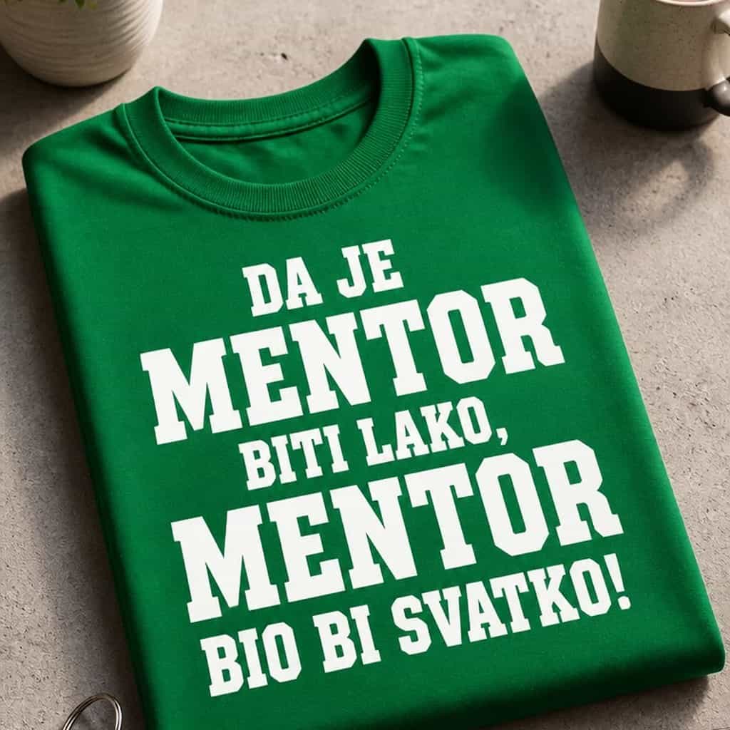 Majica za mentora - Da je mentor biti lako, bio bi svatko