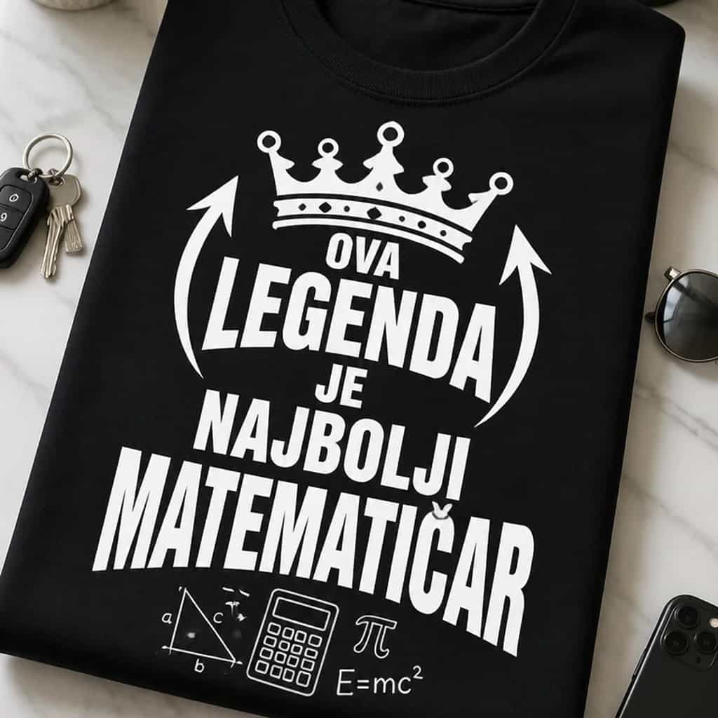 Majica za matematičare - OVA LEGENDA JE NAJBOLJI MATEMATIČAR