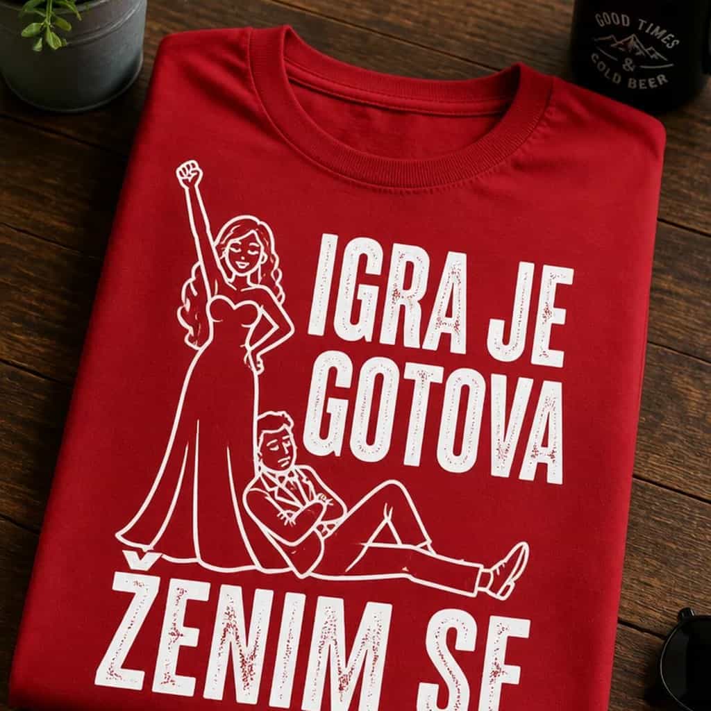 Majica za mladoženju - IGRA JE GOTOVA ŽENIM SE
