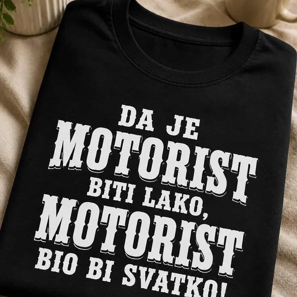 Majica za motorista - Motorist biti lako? Bio bi svatko!