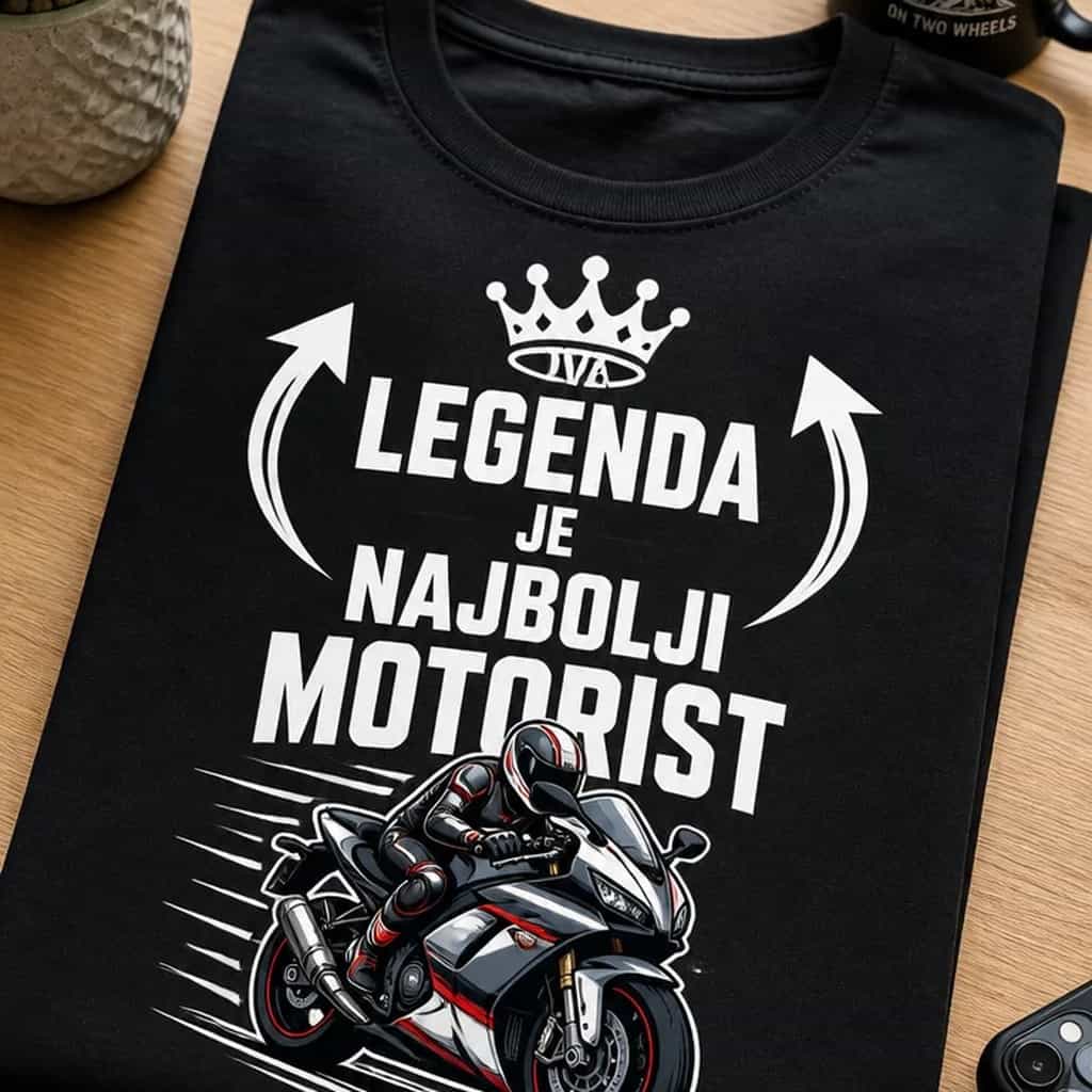 Majica za motorista - OVA LEGENDA JE NAJBOLJI MOTORIST