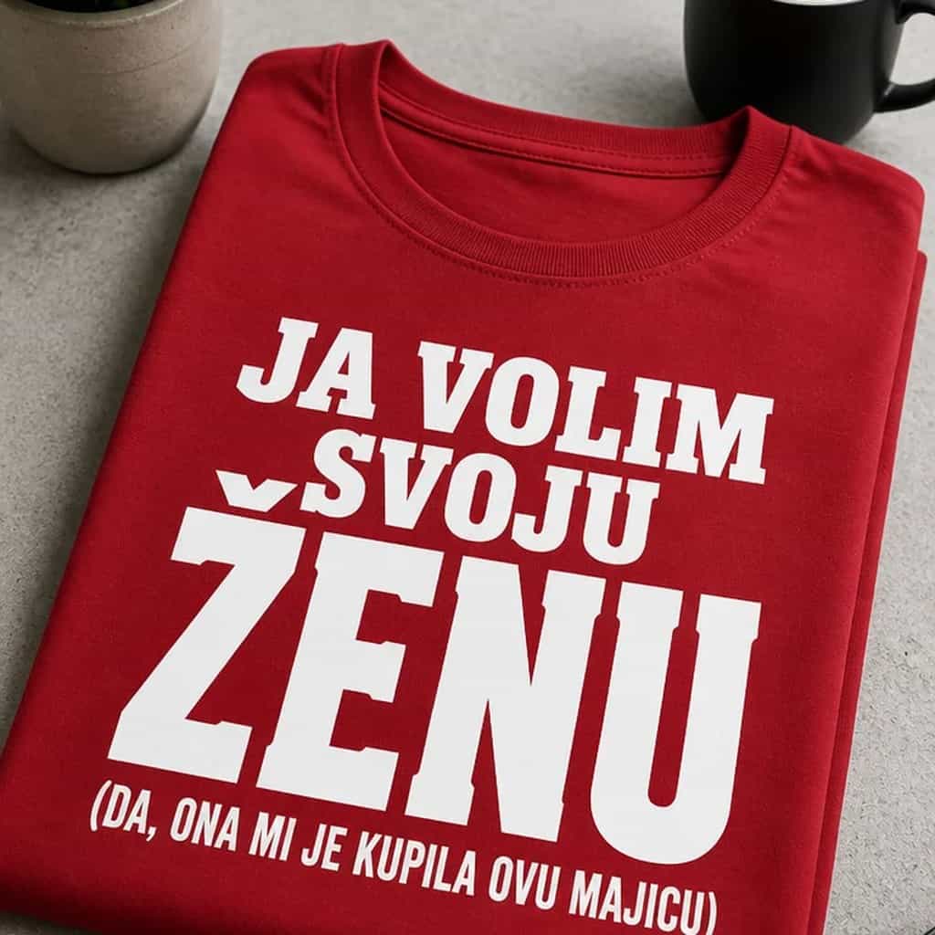 Majica za muževe ja volim svoju ženu