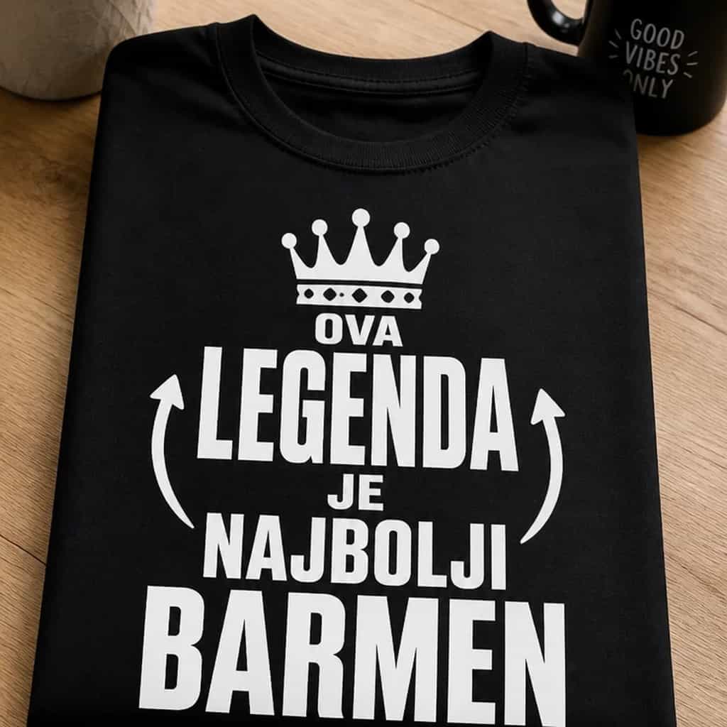 Majica za barmena - OVA LEGENDA JE NAJBOLJI BARMEN