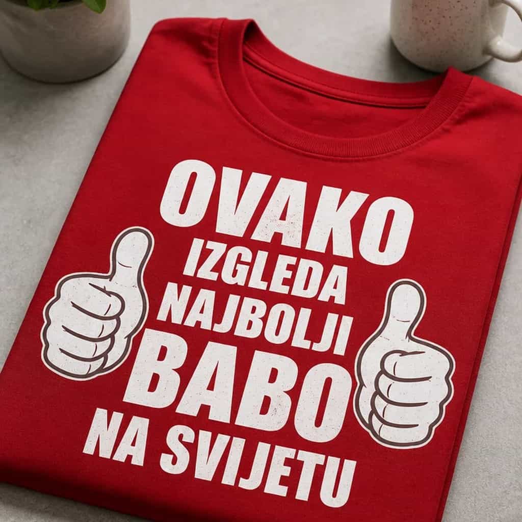 Majica za babu - OVAKO IZGLEDA NAJBOLJI BABO NA SVIJETU