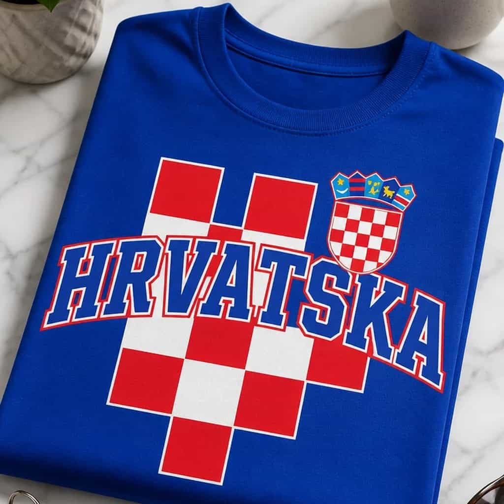 Majica za navijanje Hrvatska s grbom