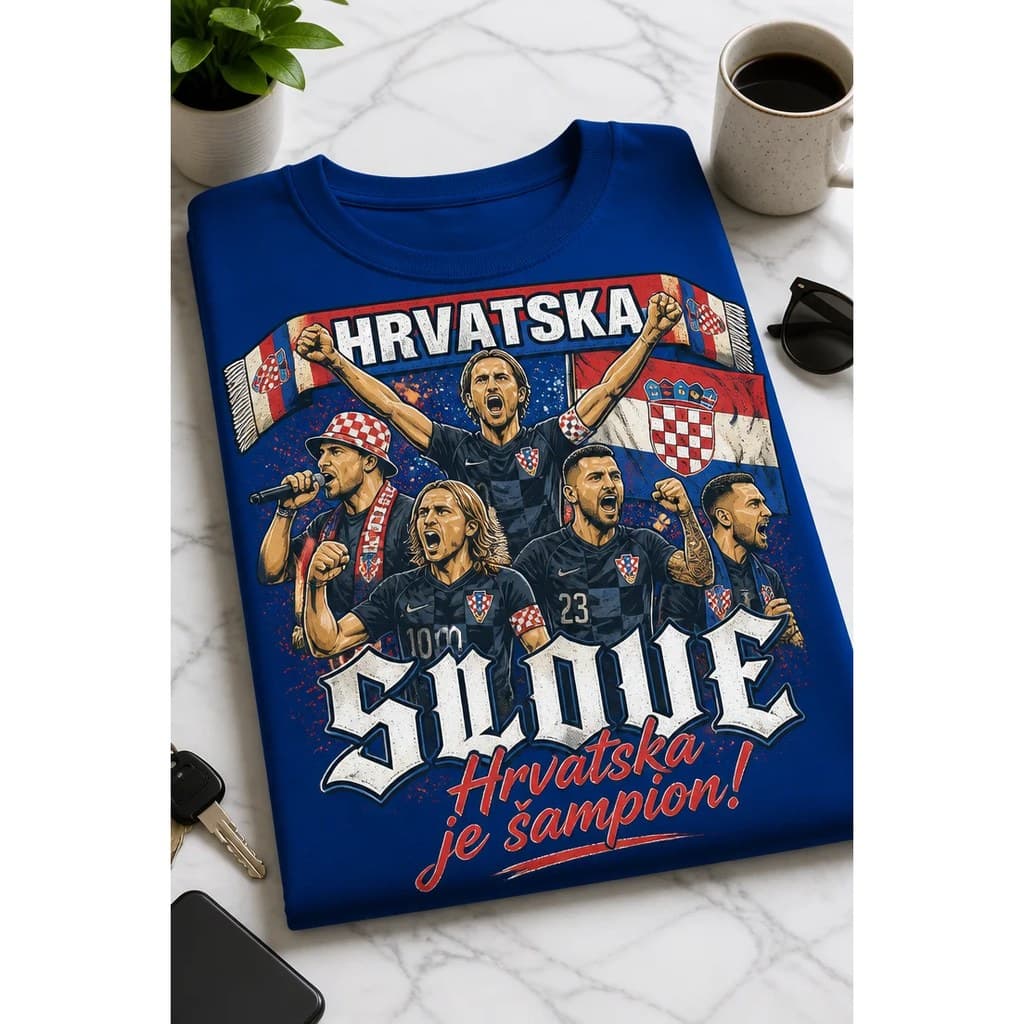 Majica za navijače „Hrvatska je šampion“ – slika 2