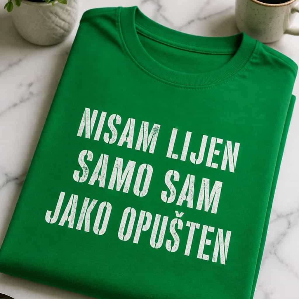 Majica za opuštene ljude - NISAM LIJEN SAMO SAM JAKO OPUŠTEN