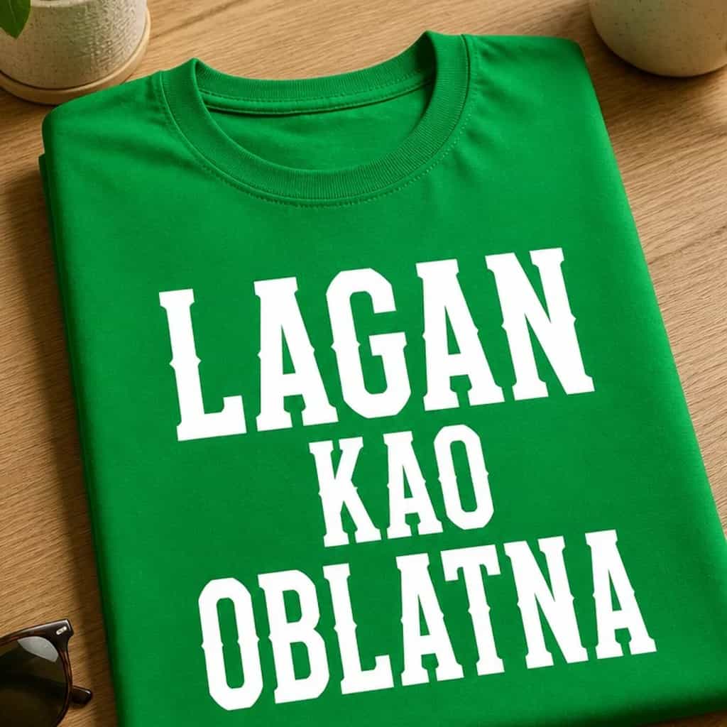 Majica za opuštene šaljivdžije - LAGAN KAO OBLATNA