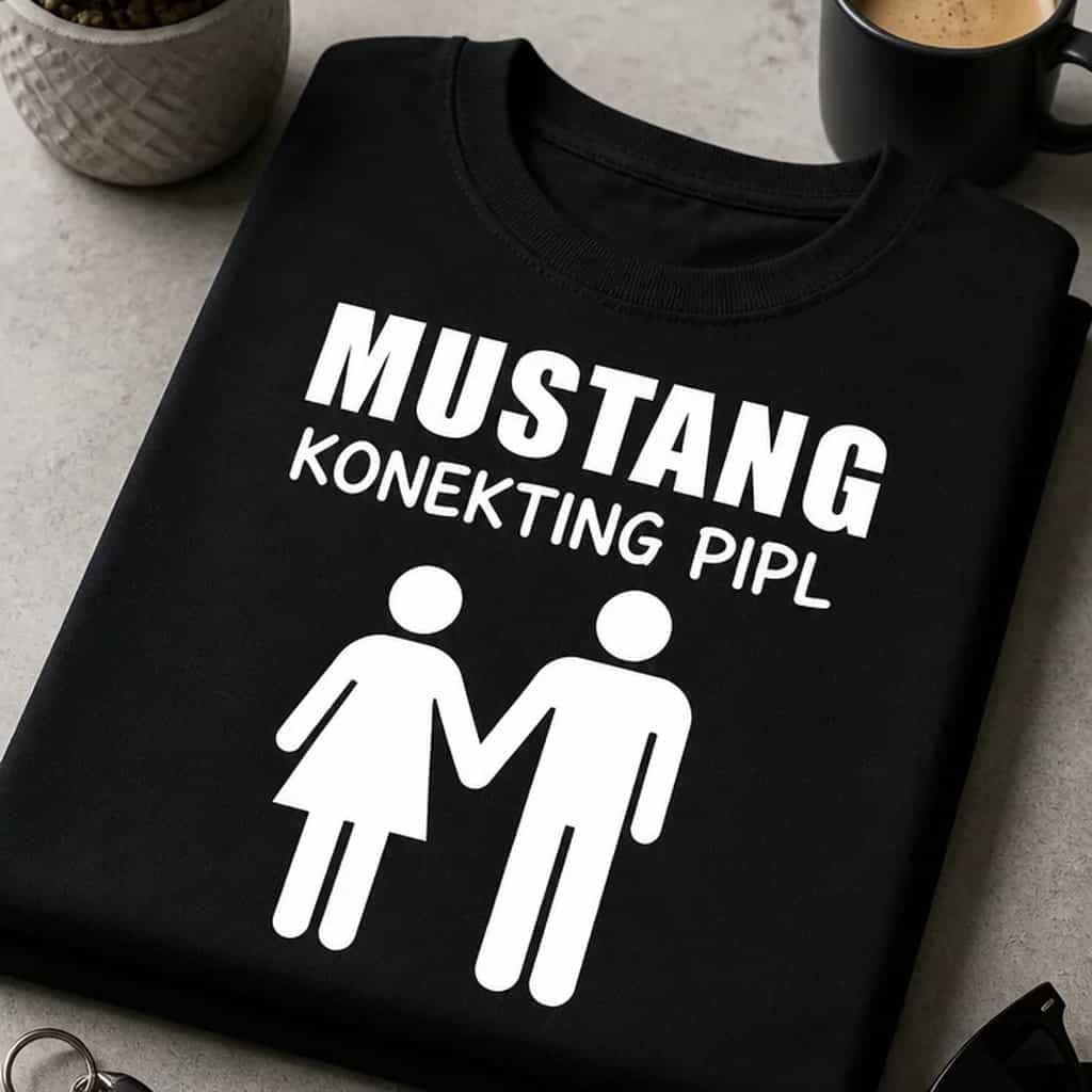 Majica za parove - MUSTANG KONEKTING PIPL