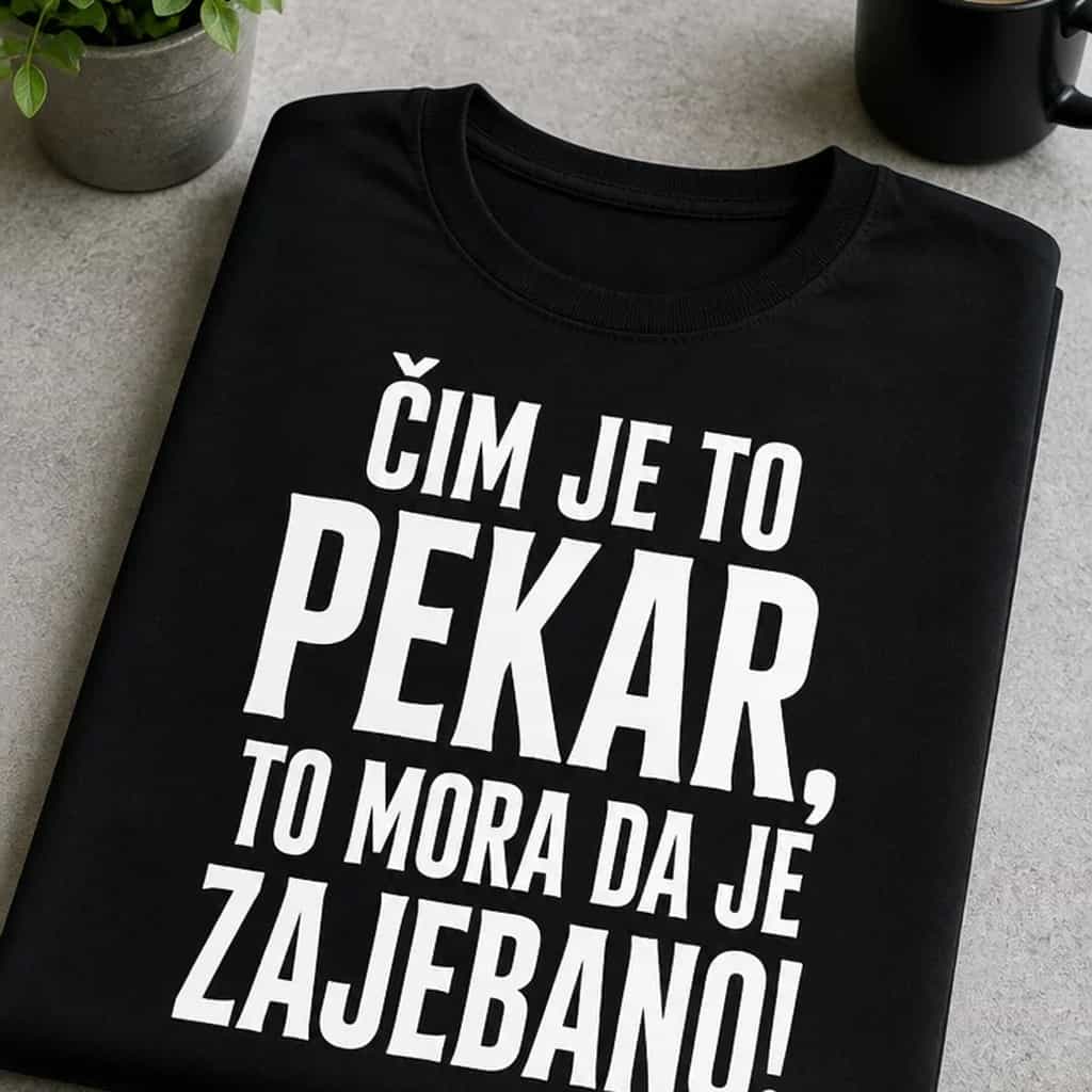 Majica za pekare - ČIM JE TO PEKAR, TO MORA DA JE ZAJEBANO!