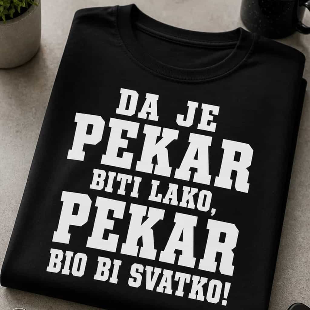 Majica za pekare - Da je pekar biti lako, bio bi svatko