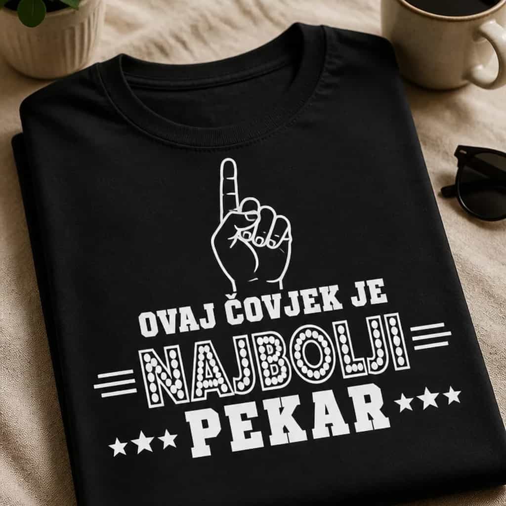 Majica za pekare - OVAJ ČOVJEK JE NAJBOLJI PEKAR
